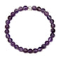 Pulsera de amatista y gema de plata 6mm Calma y Claridad
