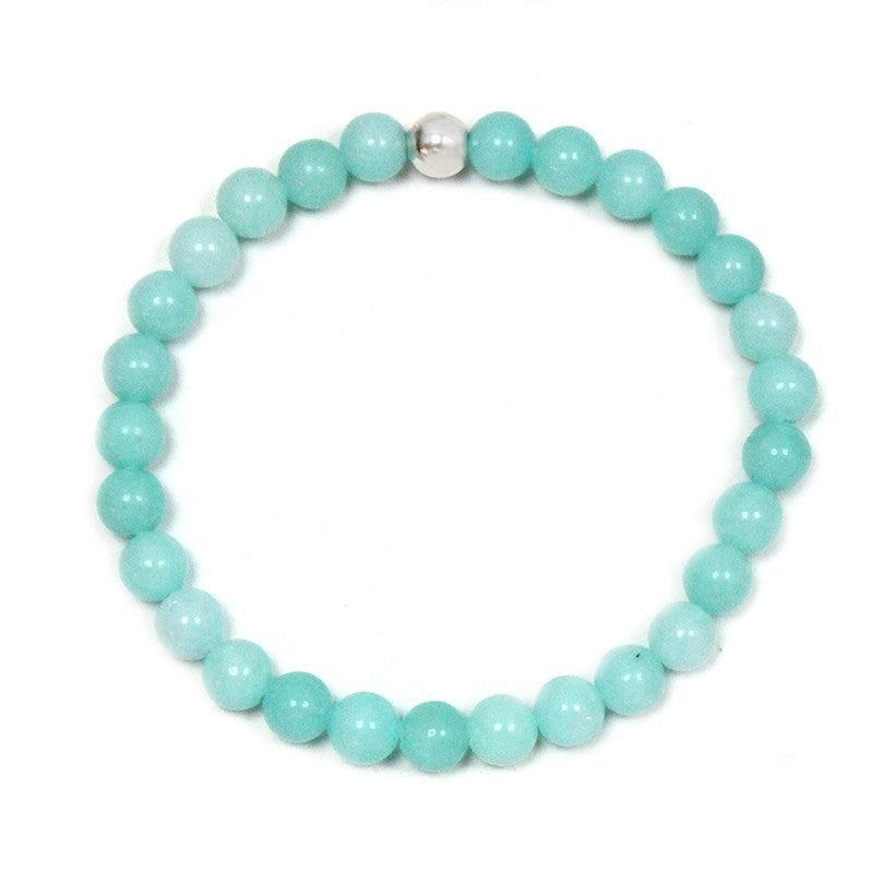 Pulsera de amazonita 6mm