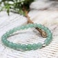 Pulsera de aventurina verde y plata (6 mm) -Prosperidad y crecimiento
