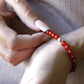 Pulsera de cornalina y plata (6mm) - vitalidad y creatividad