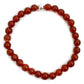 Pulsera de cornalina y plata (6mm) - vitalidad y creatividad