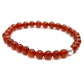 Pulsera de cornalina y plata (6mm) - vitalidad y creatividad