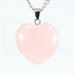 COLGANTE CORAZÓN DE CUARZO ROSA 