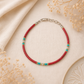 Pulsera Nepalés de Gemas Extra Finas - Cuenta Tribal de Coral