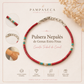Pulsera Nepalés de Gemas Extra Finas - Cuenta Tribal de Coral
