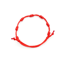 PULSERA ROJA 7 NUDOS