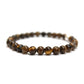 Pulsera ojo de tigre con perla de plata- Confianza y determinación