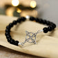 Pulsera ónix nudo de brujas de plata– Protección energética