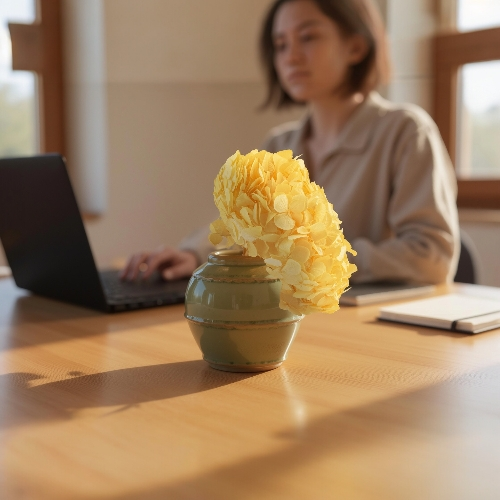 Hortensia Amarillo Suave Preservada “Soft Yellow” – Verdissimo | Pampaseca