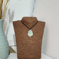 COLLAR DE PIEDRA NATURAL FLUORITA VERDE
