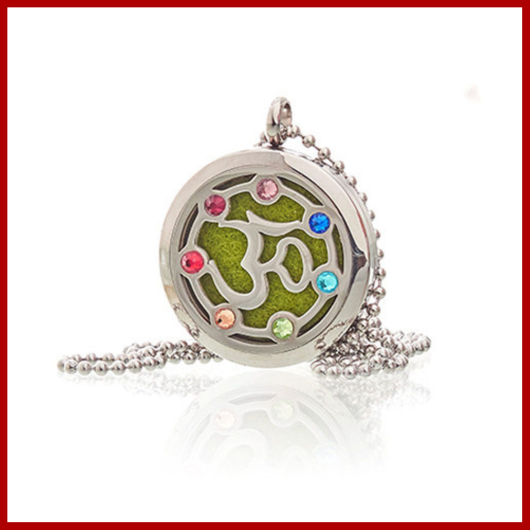 Collar de Joyería de Aromaterapia - OM Chakra - 30mm