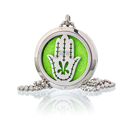 Collares difusores de aromaterapia 30mm - Mano de Fatima