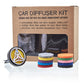 DIFUSORES DE ACEITES ESENCIALES PARA COCHE KIT CON 10 ALMOHADILLAS