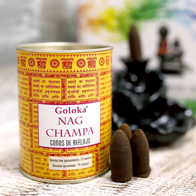 Conos incienso reflujo Goloka - Nag Champa