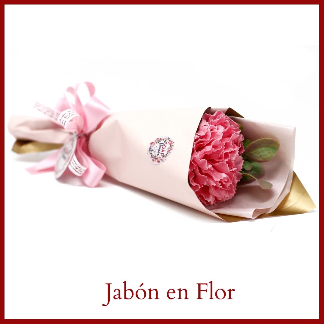 RAMO DE FLORES DE JABÓN CLAVEL