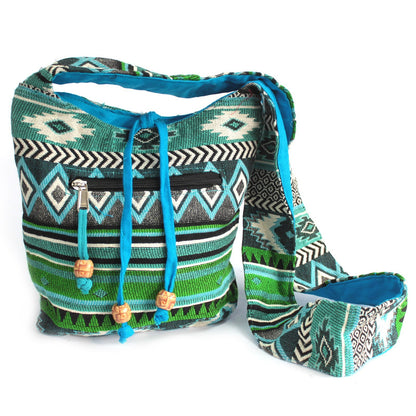 Tejido Jacquard - Mochila  Teal