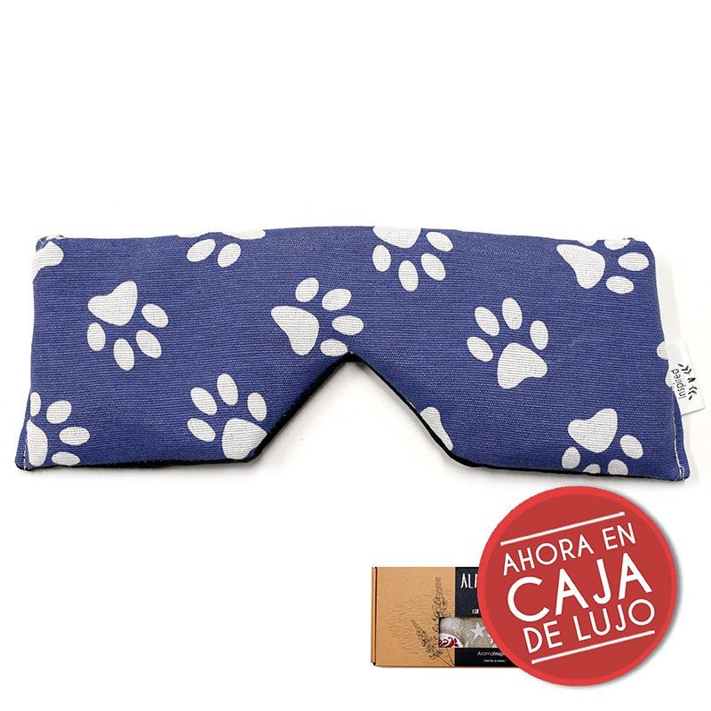 Almohadillas de ojos aromáticas de lavanda en caja