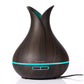 Humidificador de esencias tulipan - madera palo de rosa
