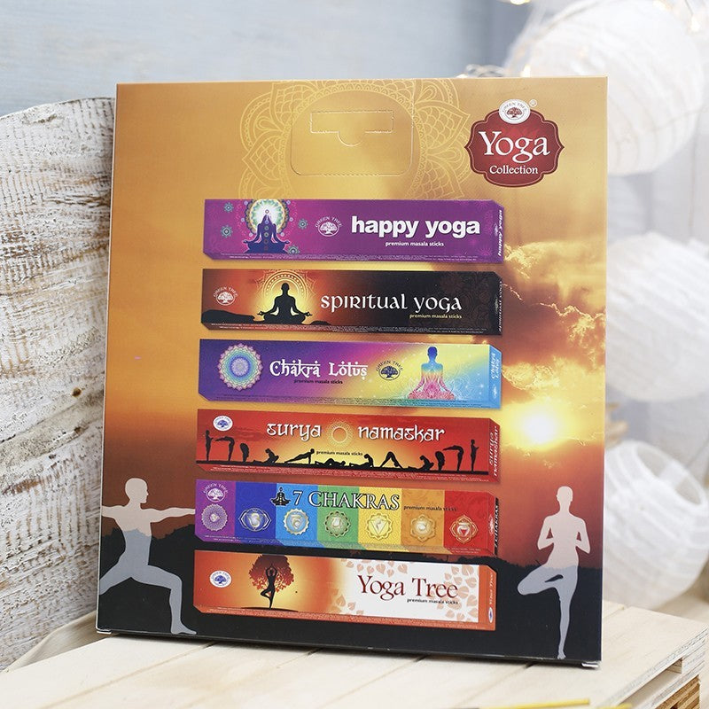 Set coleccion 6 packs Incienso Green Tree - Yoga